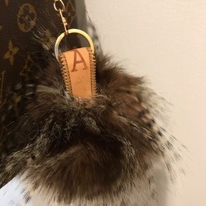 Zipper Trim Personalized Feathery Faux Fur Pompom